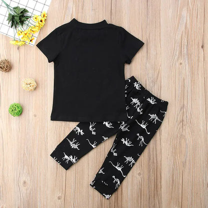 Kids Boys Casual Dinosaur Outfits - # BOAA11310007