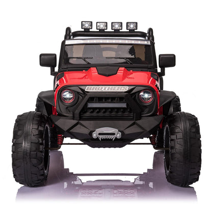 2-Seater 24V Electric Ride-On Toy Truck for Kids with Remote Control