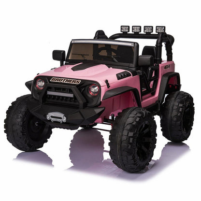 2-Seater 24V Electric Ride-On Toy Truck for Kids with Remote Control
