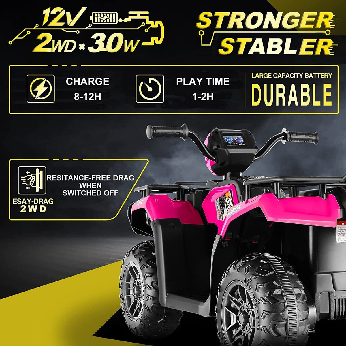 Kids Electric Jeep Truck with Remote Control - 24V/12V, 3 Speeds, 4 Types Available