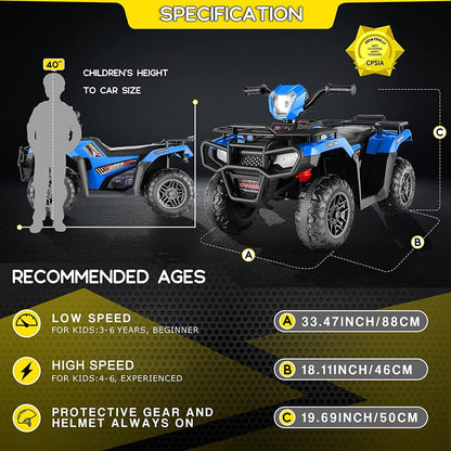 Electric Ride-On Jeep for Kids with Remote Control and 3 Speed Options - Perfect Gift for Children
