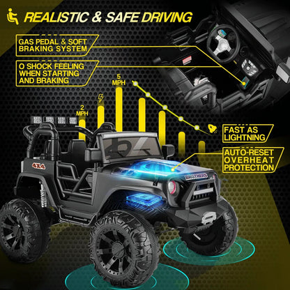 Electric Ride-On Toy Car for Kids with Remote Control - Perfect Gift for Children 24/12V