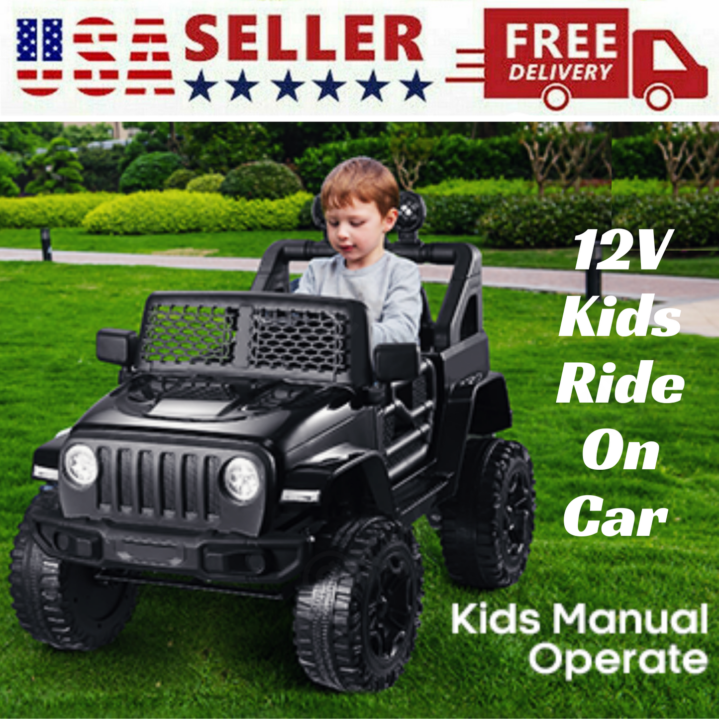 Kids Lamborghini Electric Ride-On Car with Remote Control - 24/12V Truck Design