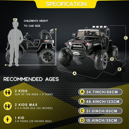 Kids Lamborghini Electric Ride-On Car with Remote Control - 24/12V Truck Design