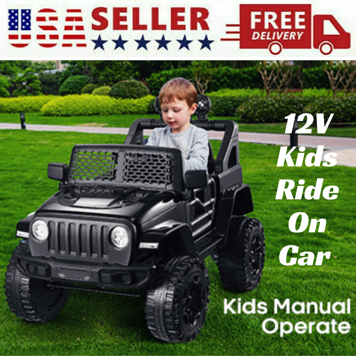 Electric Ride-On Toy Car for Kids with Remote Control and MP3 Player