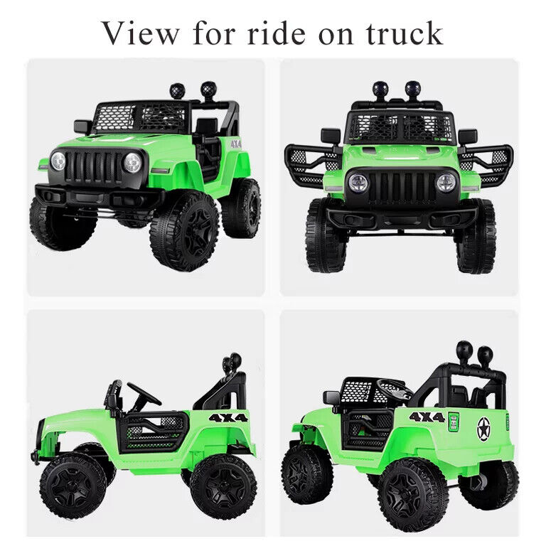 Kids Electric Ride On Car with Remote Control and MP3 Player - 2 Seater 12V Truck with 7AH Power