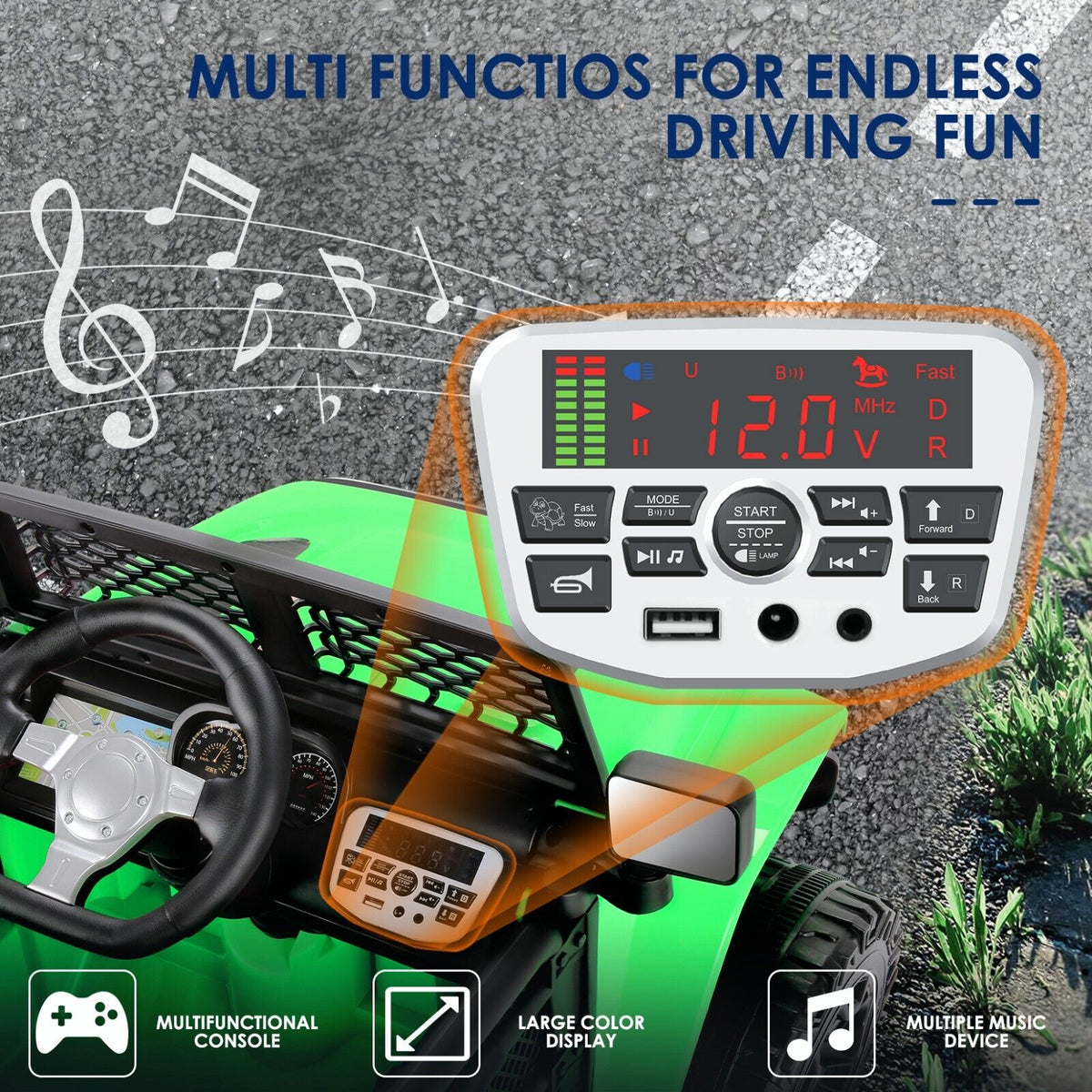 Kid Ride on Electric Car with Remote Control - Perfect Gift for Children (24/12V)