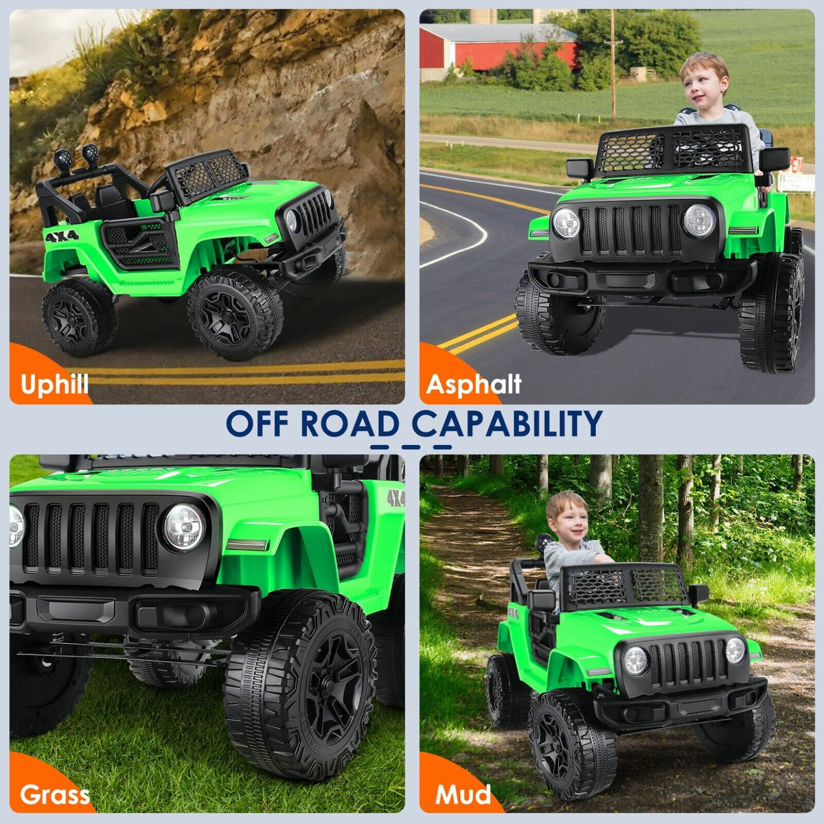 Kid Ride on Electric Car Truck with Remote Control - Perfect Gift for Children 24/12V