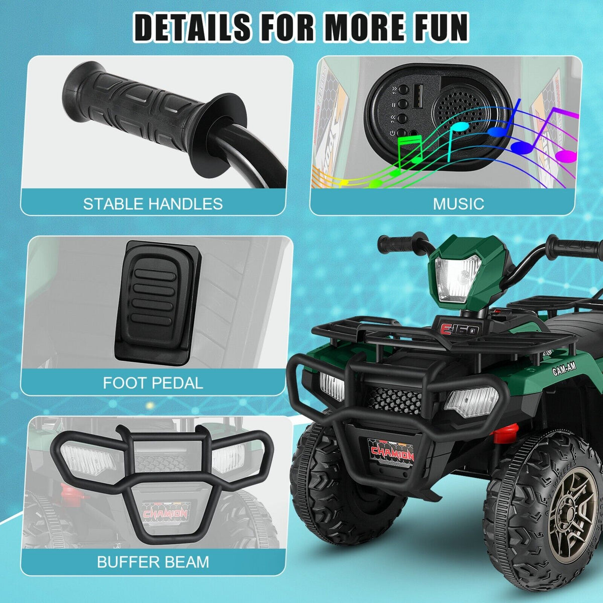 Kid Ride on Electric Car Truck with Remote Control - Perfect Gift for Children 24/12V