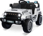 12V Electric Ride On Jeep Truck for Kids with Remote Control and Music - 3 Speed Options