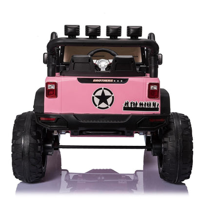 Kids Electric Ride On Truck with Remote Control and LED Lights - 24V 400W