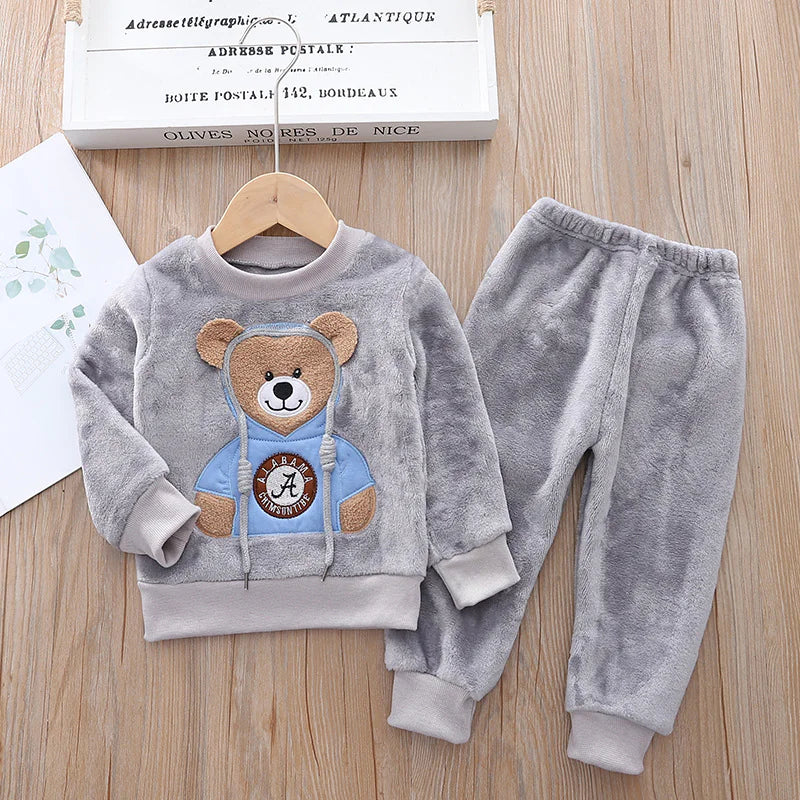 Kids Flannel Pajama Set - # BOAA11710007