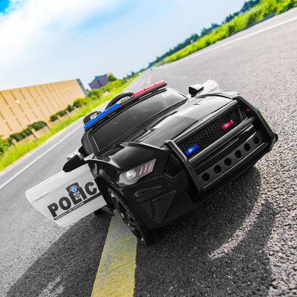 Kids Police SUV Electric Car with Remote Control - 12V Battery Powered