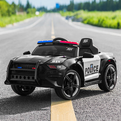 Kids Police SUV Electric Car with Remote Control - 12V Battery Powered