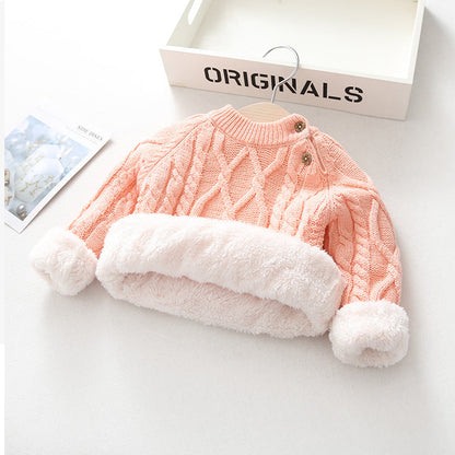 Kids' Thickened Knitted Sweater | For Autumn/Winter - # GIAA21210020 & BAAA111310005 & BOAA11210006