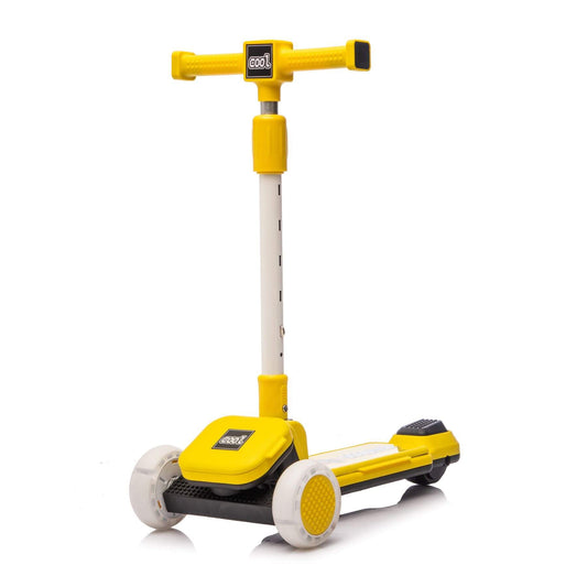 HIFINE Kids Ride On 3-Wheel Scooter W/Buildable Blocks, Aged 3-9, Yellow