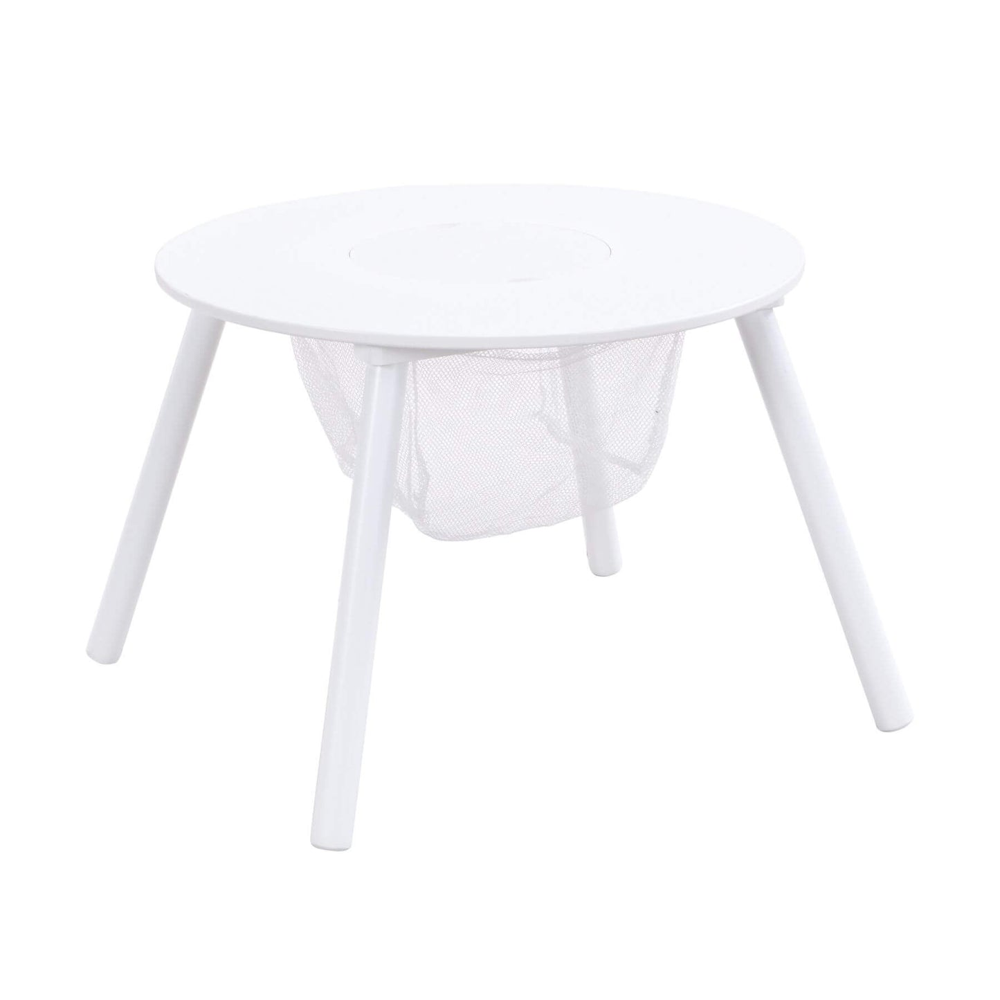 Civil HN Children's White Panel Table with 4 Chairs Set
