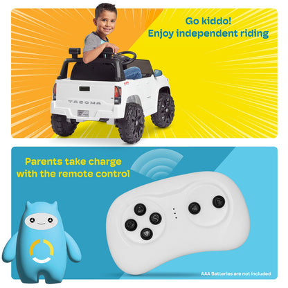 Kidzone 12V Ride-On Truck - Battery Powered Car for Kids in 7 Vibrant Colors