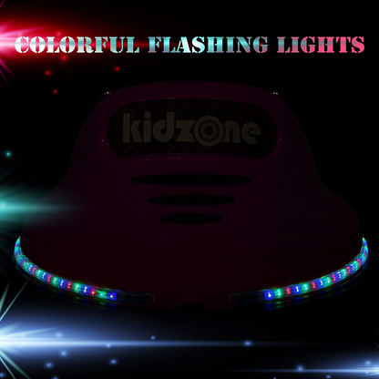 Kidzone DIY 6V Electric Bumper Car with Remote Control - Numbered from 00 to 99 for Kids