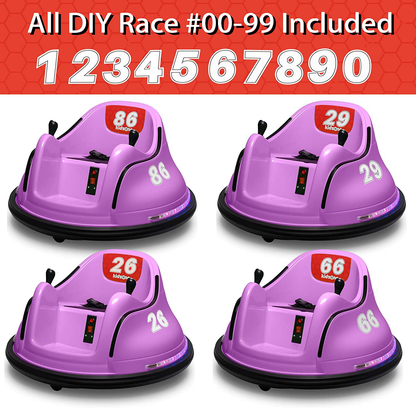 Kidzone DIY Electric Bumper Car for Kids Ages 3-8 with Remote Control - 6V Ride On Toy #00-99