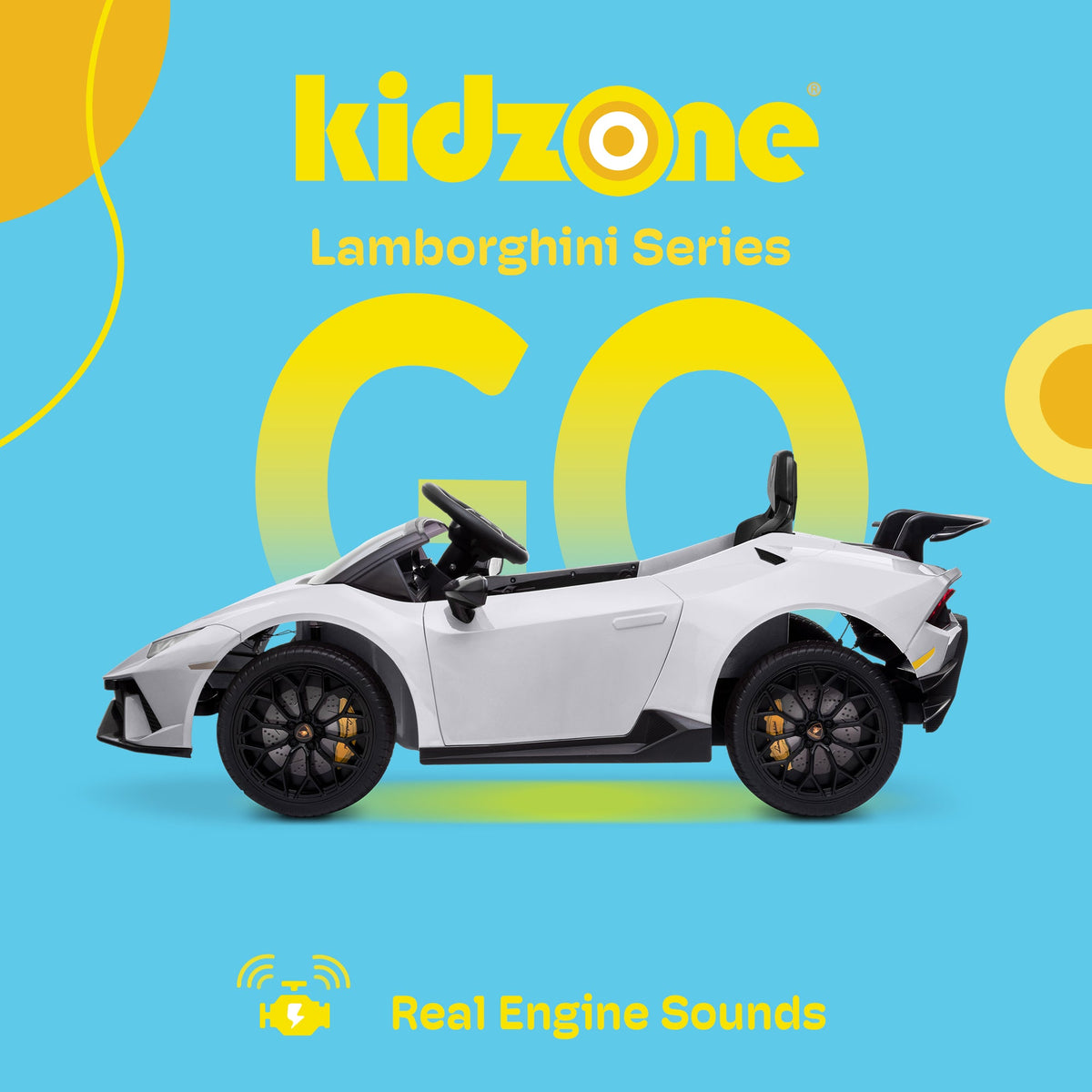 Kidzone Kids 12V Electric Ride-On Car - Choose from 6 Vibrant Colors!