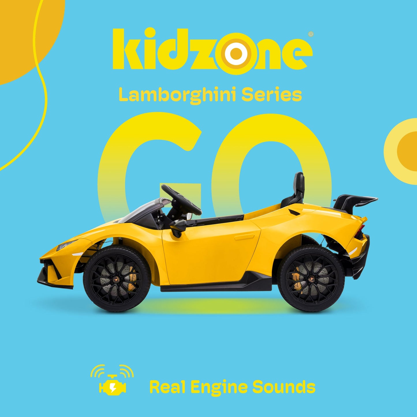 Kidzone Kids 12V Electric Ride-On Car - Choose from 6 Vibrant Colors!