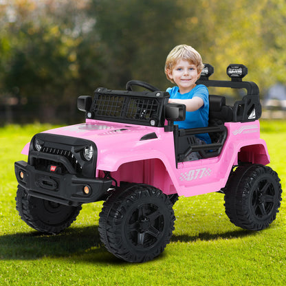 Kimbosmart 12V Kids Ride On Truck Car with Remote Control and 3 Speeds - Perfect Gift for Little Drivers