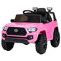 Kimbosmart 12V Licensed Toyota Tacoma Kids Ride-On Car with Charging Reminder Feature