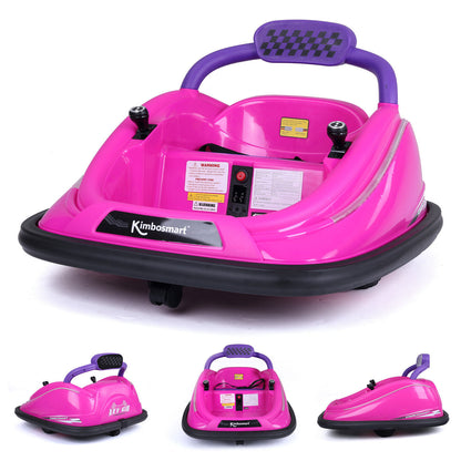 Kimbosmart DIY Sticker Race Car: 12V Electric Ride-On Bumper Car for Kids