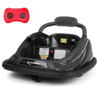Kimbosmart DIY Sticker Race Car: 12V Electric Ride-On Bumper Car for Kids