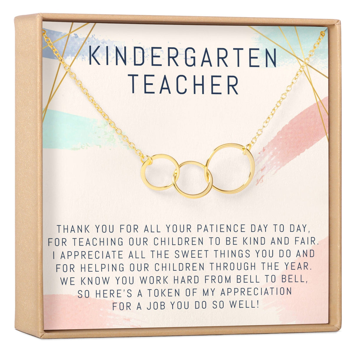 Kindergarten Teacher Necklace, Multiple Styles Jewelry