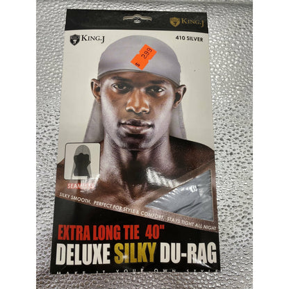 King J Extra Long Tie 40" Deluxe Silky Du-Rag