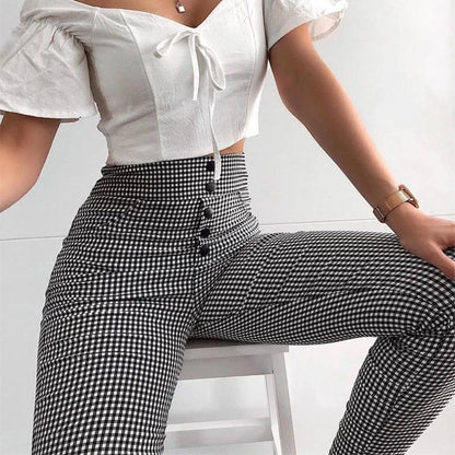 Korean Plaid Pants