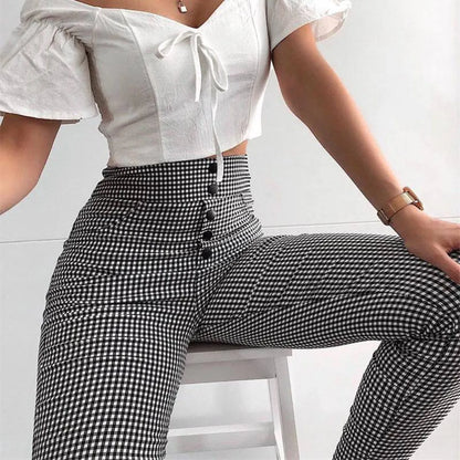Korean Plaid Pants