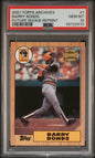 Graded 2001 Topps Archives Barry Bonds #1 Future Rookie Reprint Baseball Card PSA 10 Gem Mint