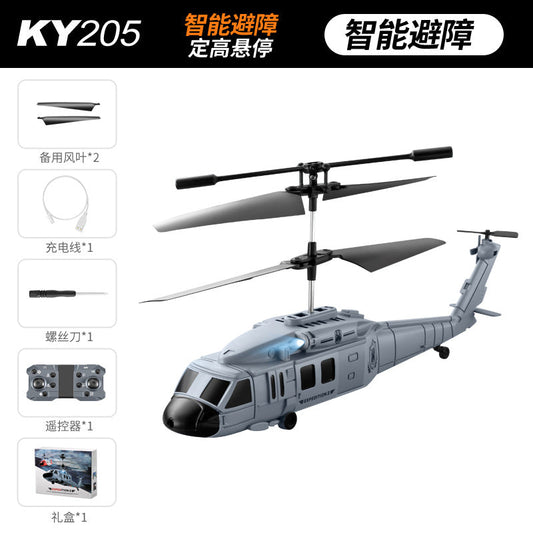 KY205 Black Hawk Helicopter | With Dual Cameras & Obstacle Avoidance - # BAGE81110032-TEENADLT