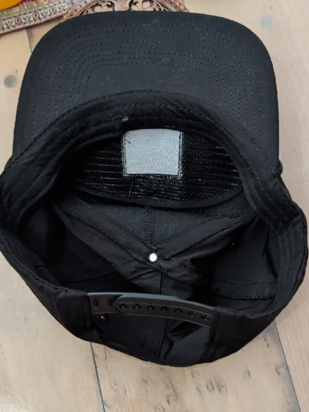 Black Texas Patch 5-Panel Cap - Gold Logo Adjustable