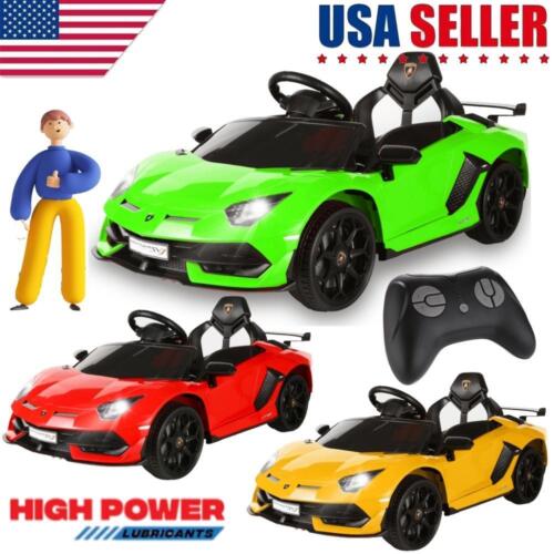 Licensed Lamborghini Electric Ride-On Car with Remote Control - Perfect for Sports Toy Enthusiasts!