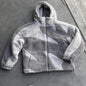 Lambswool Fluffy Zip Jacket  - # BOAA13210010