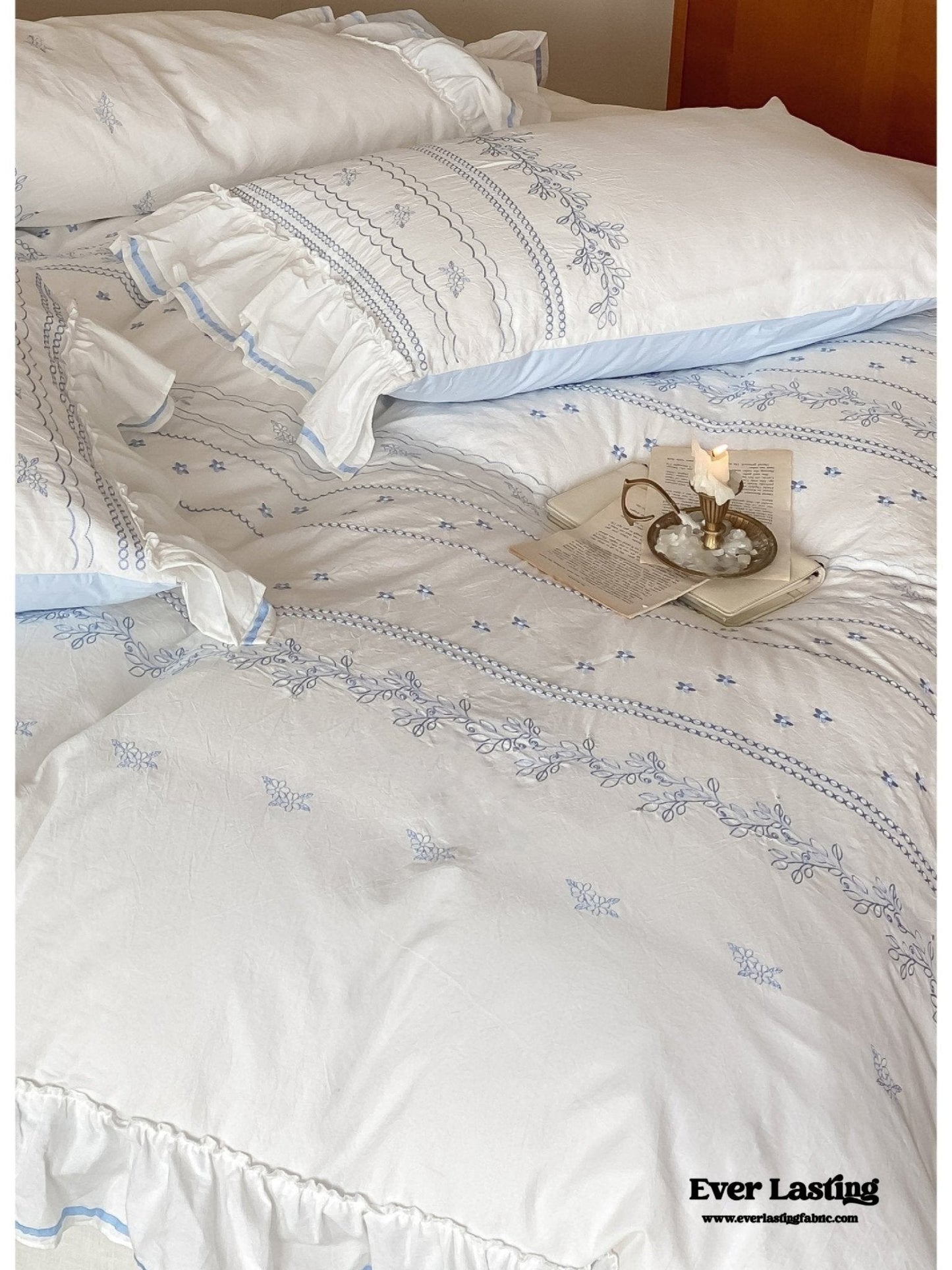 Large Pink Ruffle Square Pillowcase