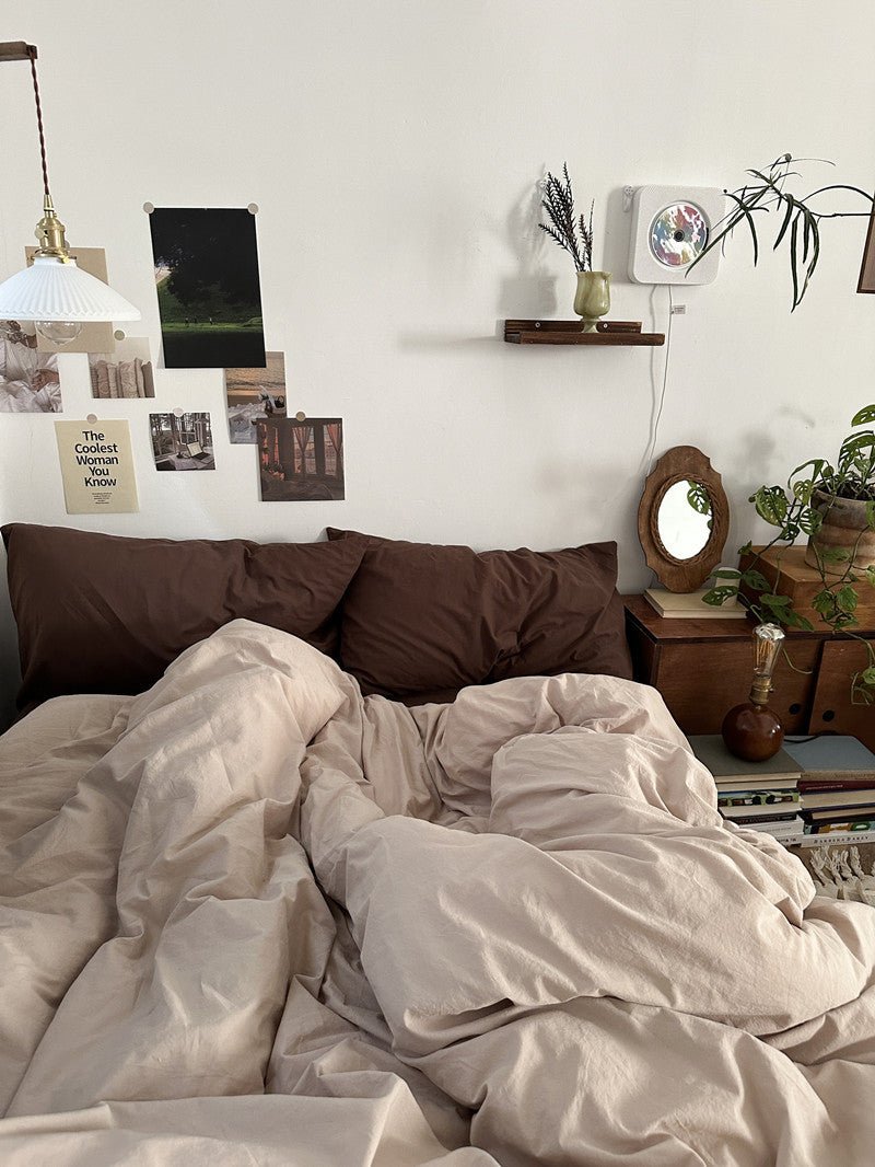 Latte Bedding Set / Beige Brown