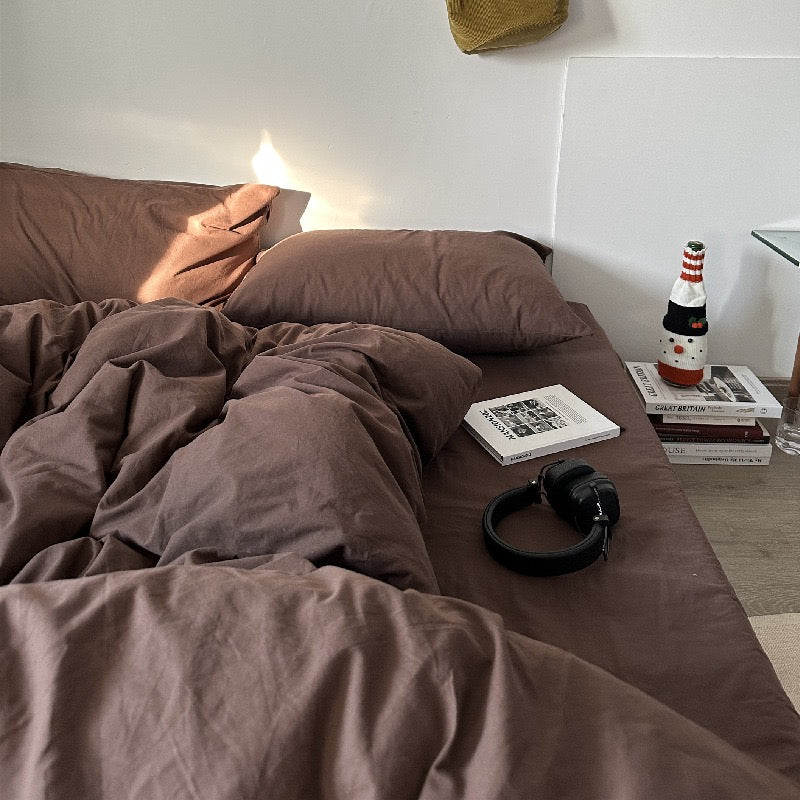 Latte Bedding Set / Beige Brown