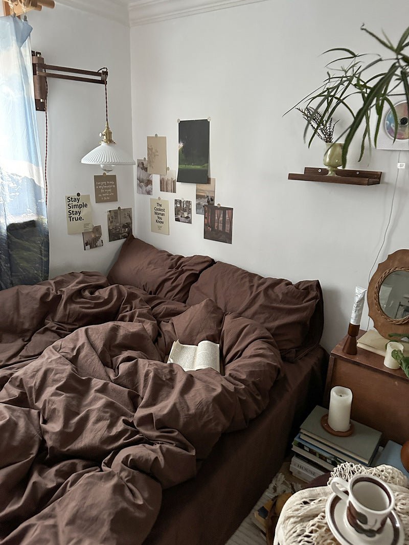 Latte Bedding Set / Beige Brown