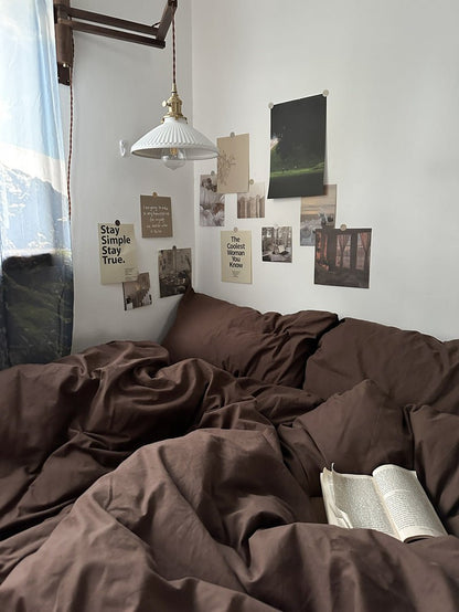 Latte Bedding Set / Beige Brown
