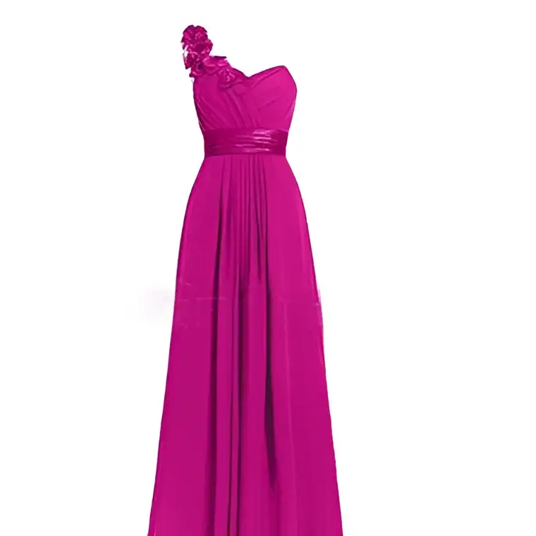 Lavender Multi Colored Slanted Neck Sleeveless Maxi Dress