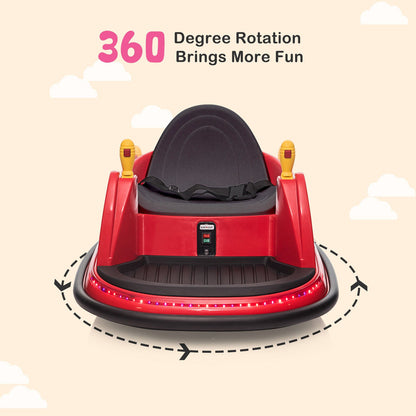 LEADZM 6V 7A.h Red Bumper Car - Exciting Ride for Kids!