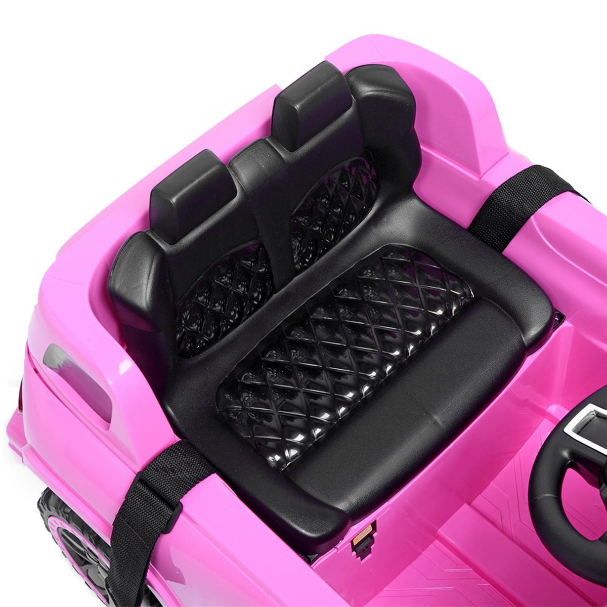 Leadzm 6V Electric Ride-On Truck for Kids with Remote Control, LED Lights, and Seat Belt