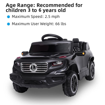 Leadzm Electric Ride-On Car for Kids with Remote Control and 3 Adjustable Speeds