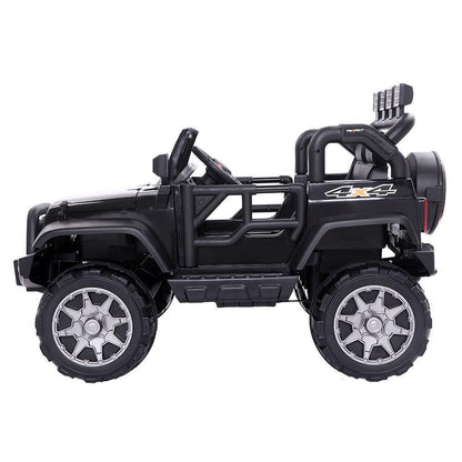 Leadzm LZ-12 12V Kids Ride on Car Toy with Remote Control - Black