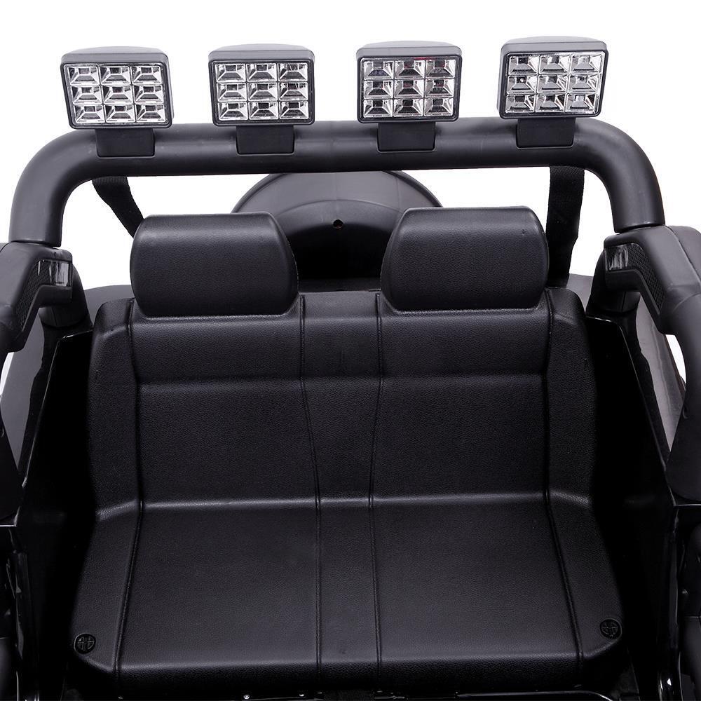 Leadzm LZ-12 12V Kids Ride on Car Toy with Remote Control - Black